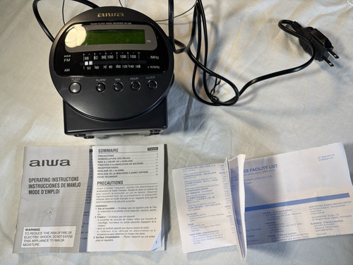 Aiwa radio alarm - aiwa, clock