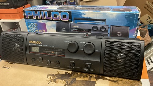 New vintage philco lcd alarm - new,