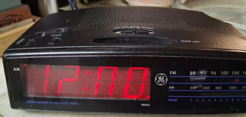 Vintage digital alarm clock - vintage,